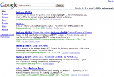 6 9 6 google results isulong seoph