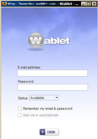 wablet sign in