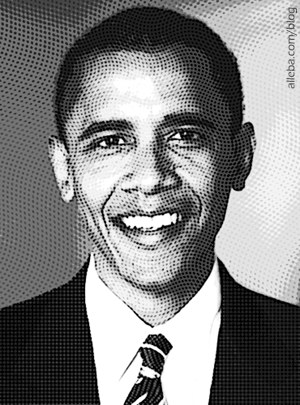 Barack Obama Hedcut